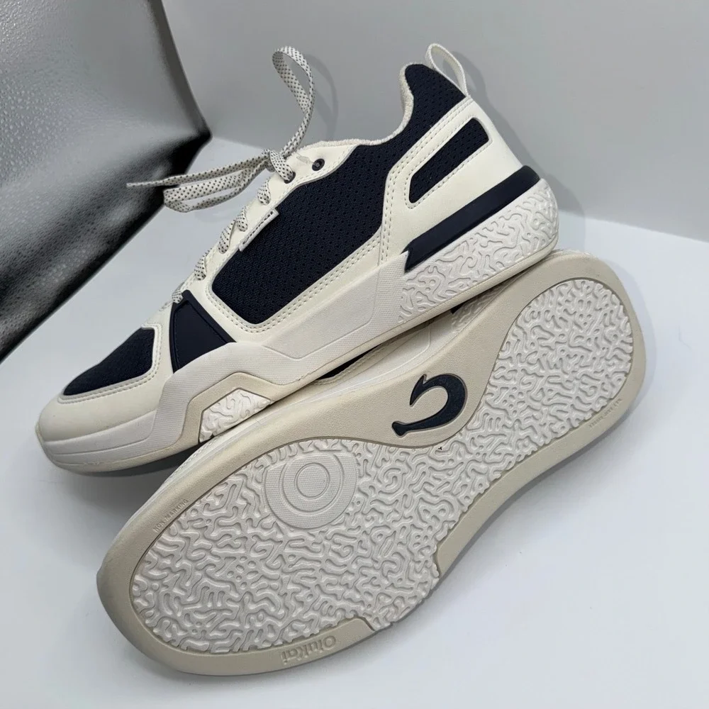 OluKai Anau Pickleball Sneakers Men's 11 Mood Indigo Bright White Sneakers NEW